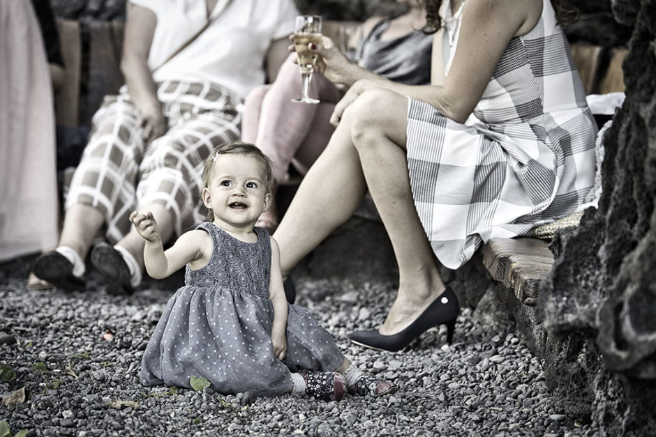 małe dziecko podczas wesela na Lanzarote